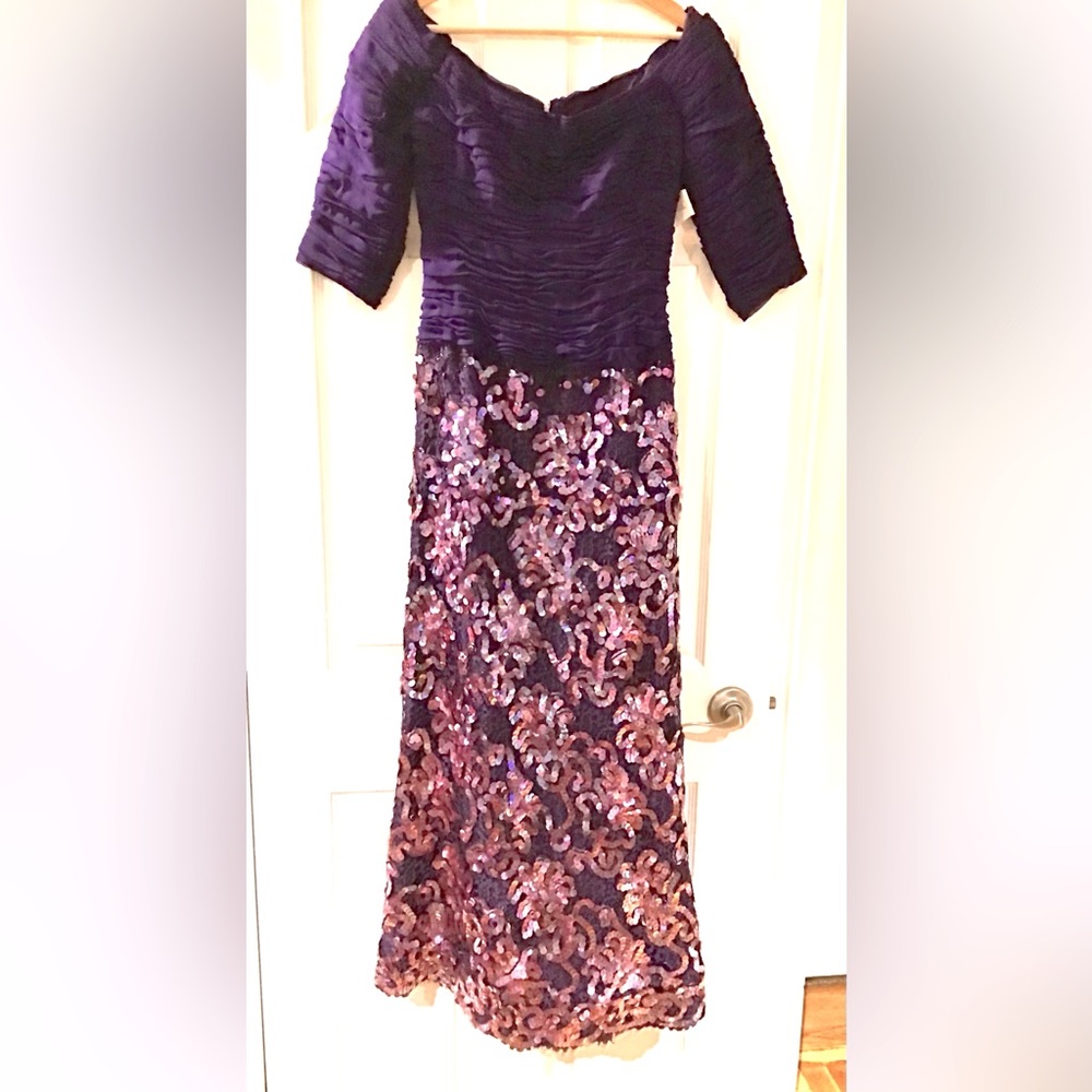 ARNOLD SCAASI Vintage Sequin Evening Gown Size:2